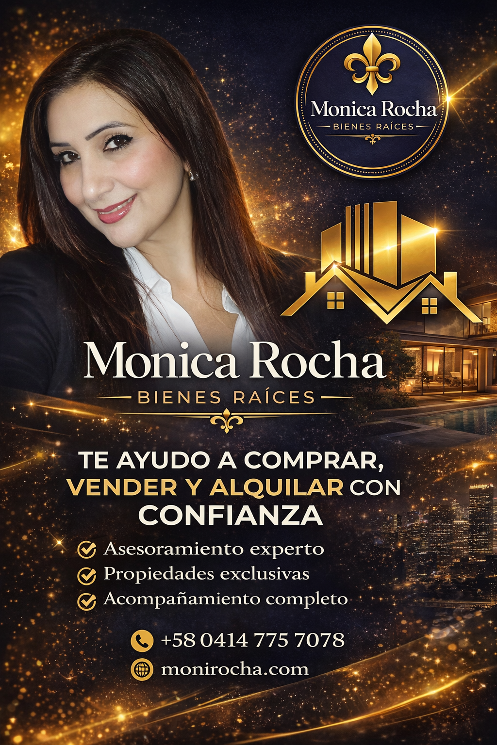 Mónica Rocha, asesora de bienes raíces