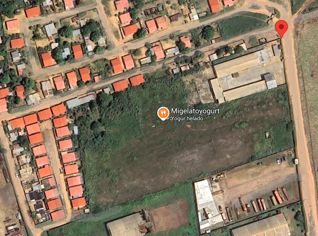 Vista satelital del terreno y las instalaciones